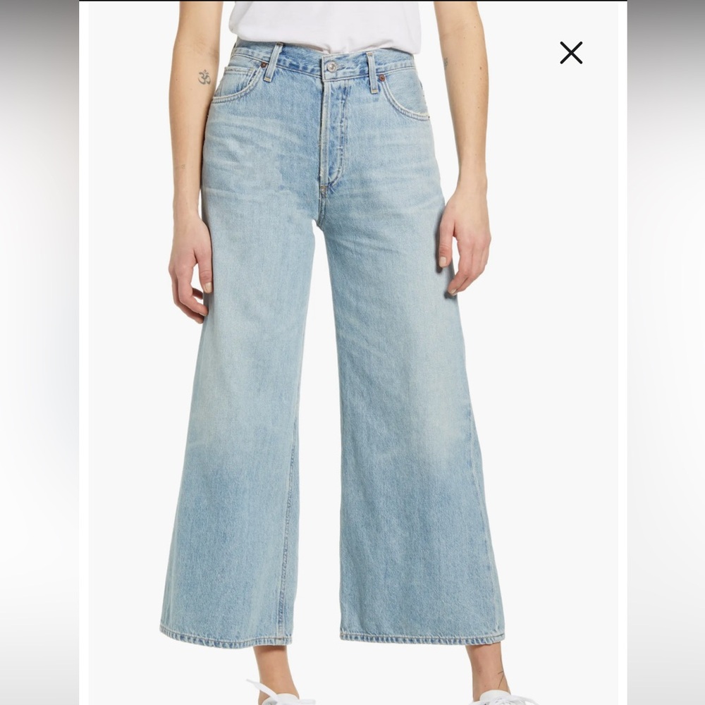Citizens of Humanity Serena High Waist Wide Leg Culotte Jeans